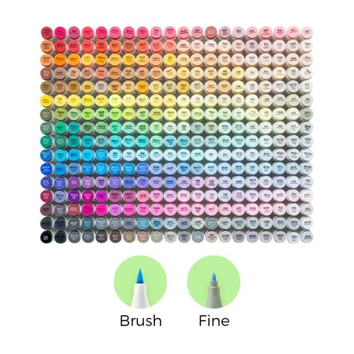 Ohuhu – Honolulu B – 320 | ColoBloom – 320 marqueurs alcool double pointe, la référence du coloriage adulte et de l'illustration.