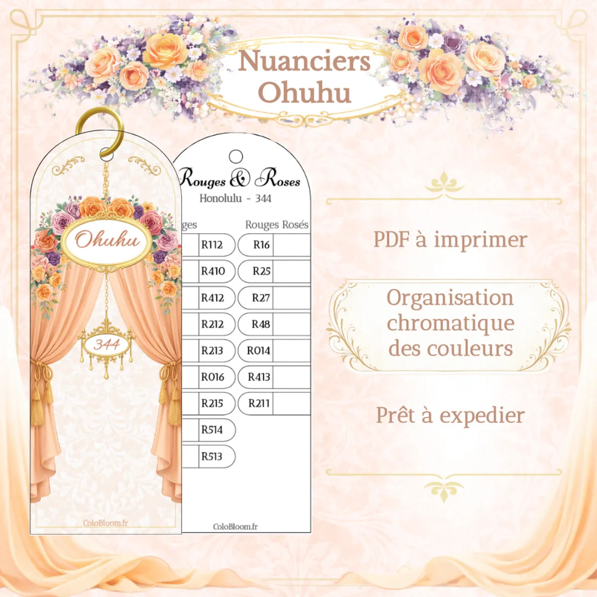 Nuanciers – Ohuhu Honolulu | ColoBloom – Nuancier de référence pour la gamme Honolulu Ohuhu, disponible en 320 et 344 couleurs.