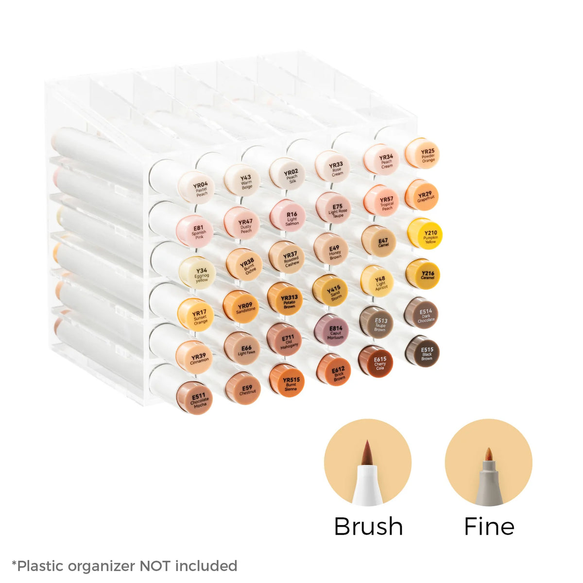 Ohuhu – Honolulu B – 36 Couleurs de Peau | ColoBloom – 36 marqueurs alcool dédiés aux carnations, pour des portraits aux teintes naturelles et réalistes.