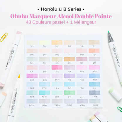 Ohuhu – Honolulu B – 48 Pastels – vue 2 | ColoBloom