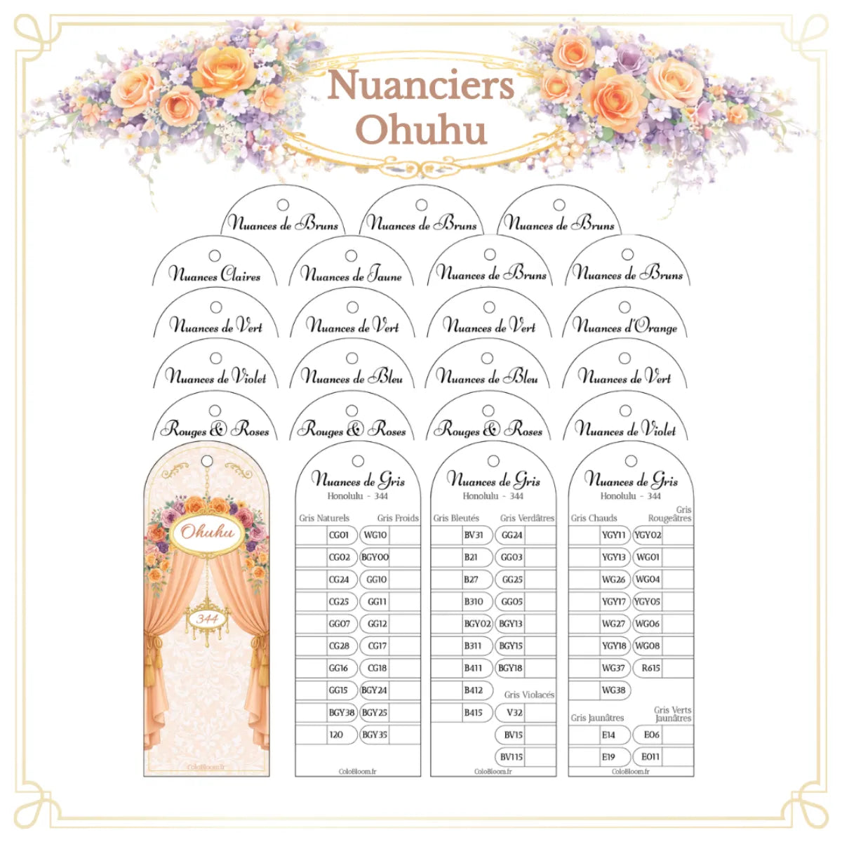 Nuanciers – Ohuhu Honolulu – vue 3 | ColoBloom