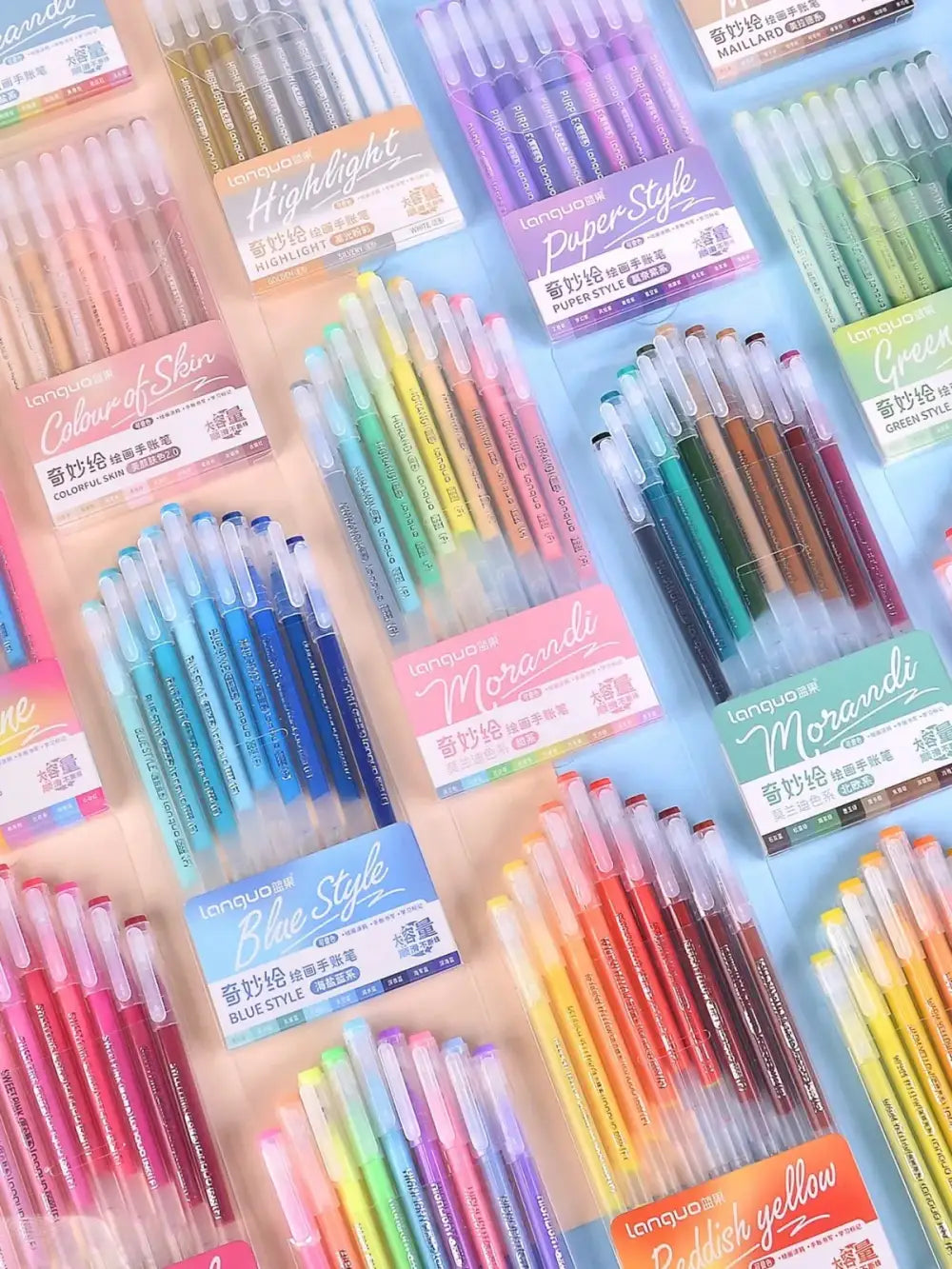 Languo – Stylo Gel 0,6mm – Collection Complète – vue 3 | ColoBloom