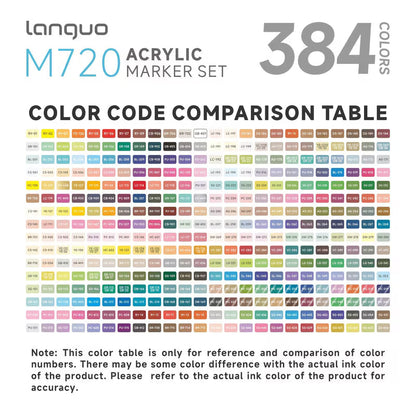 Languo – 384 Marqueurs Acrylique – Sacoche | ColoBloom